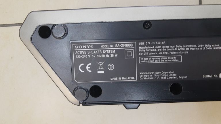 SOUNDBAR SONY HT-XF9000 2.1 KOMPLET