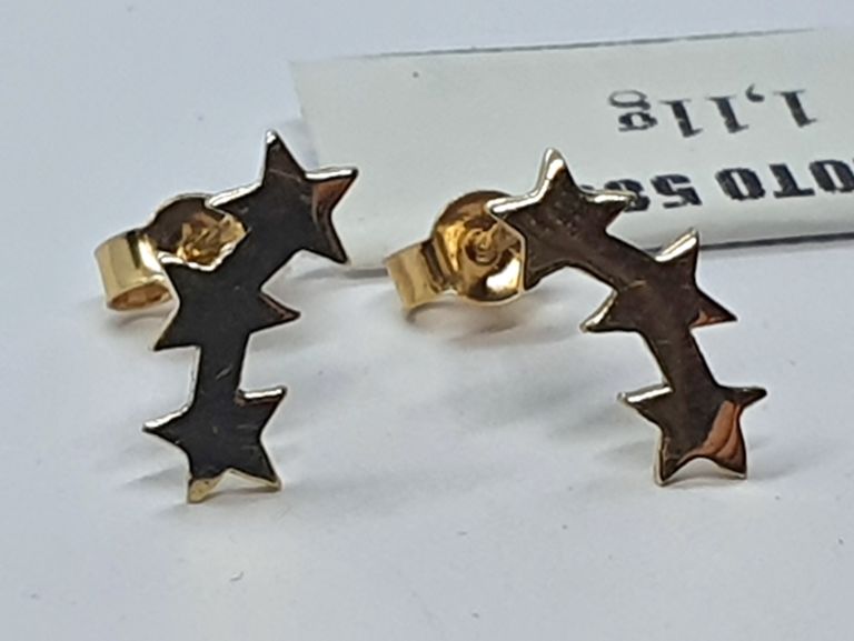 ZLOTE KOLCZYKI GWIAZDKI PR585 1,11G