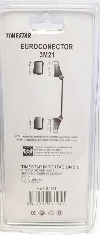 kabel-euro-3m-timestar-stan-uzywany