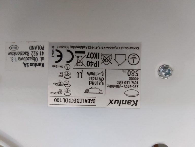 lampa-kanlux-daba-led-eco-dl-100-czujnik-ruchu-stan-uzywany