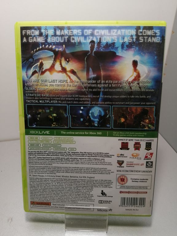 GRA NA XBOX360 XCOM ENEMY UNKNOWN