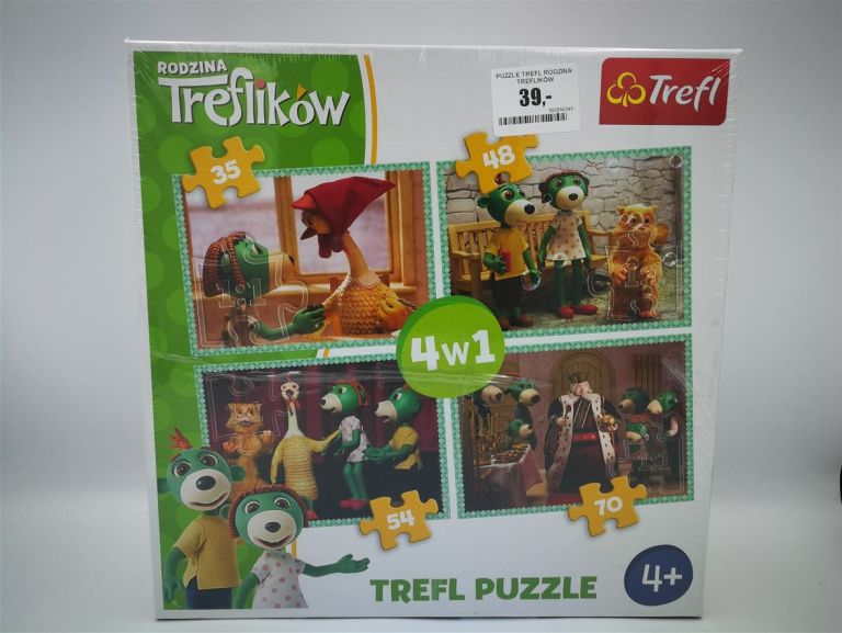 PUZZLE TREFL RODZINA TREFLIKÓW 3W1+ EMOTKI OKAZJA