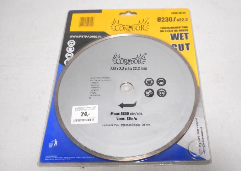 TARCZA DIAMENTOWA CONDOR 230 /22,2 MM -