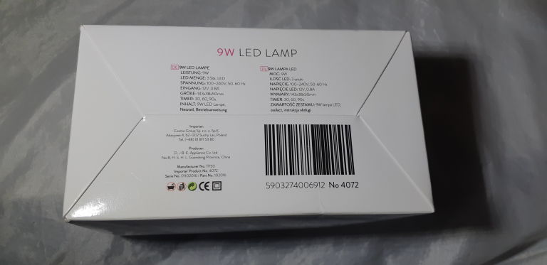 NEONAIL 4072 LAMPA LED 9W