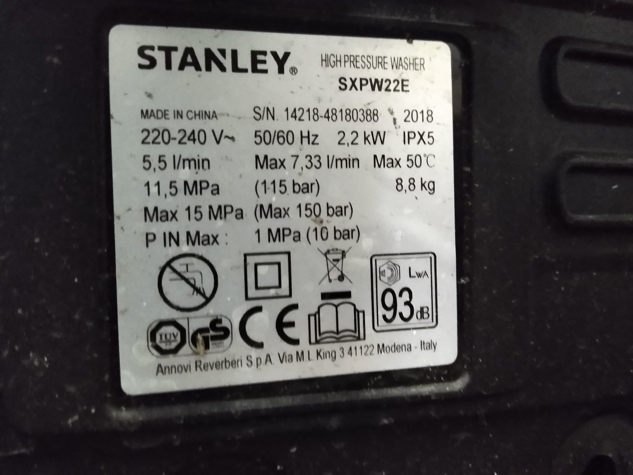 myjka-wysokocisnieniowa-stanley-sxpw22-stan-uzywany