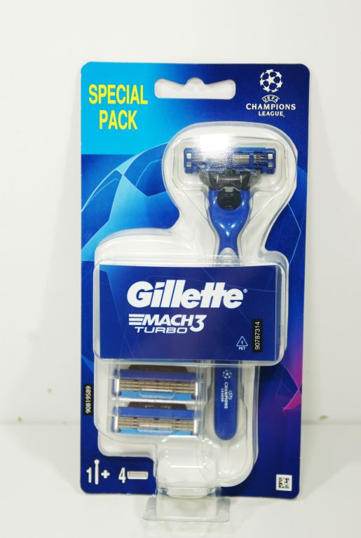 GILLETTE MACH 3 TURBO CHAMPIONS LEAGUE 4 WKŁADY