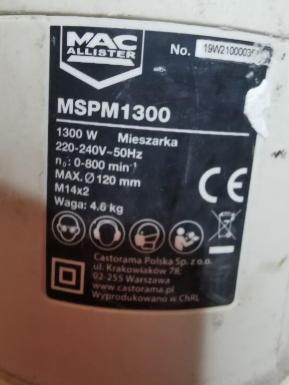 MIESZADŁO MACALLISTER MSPM1300