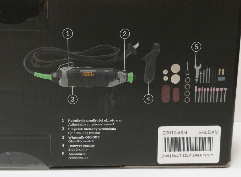 multiszlifierka-niteo-tools-stan-nowy