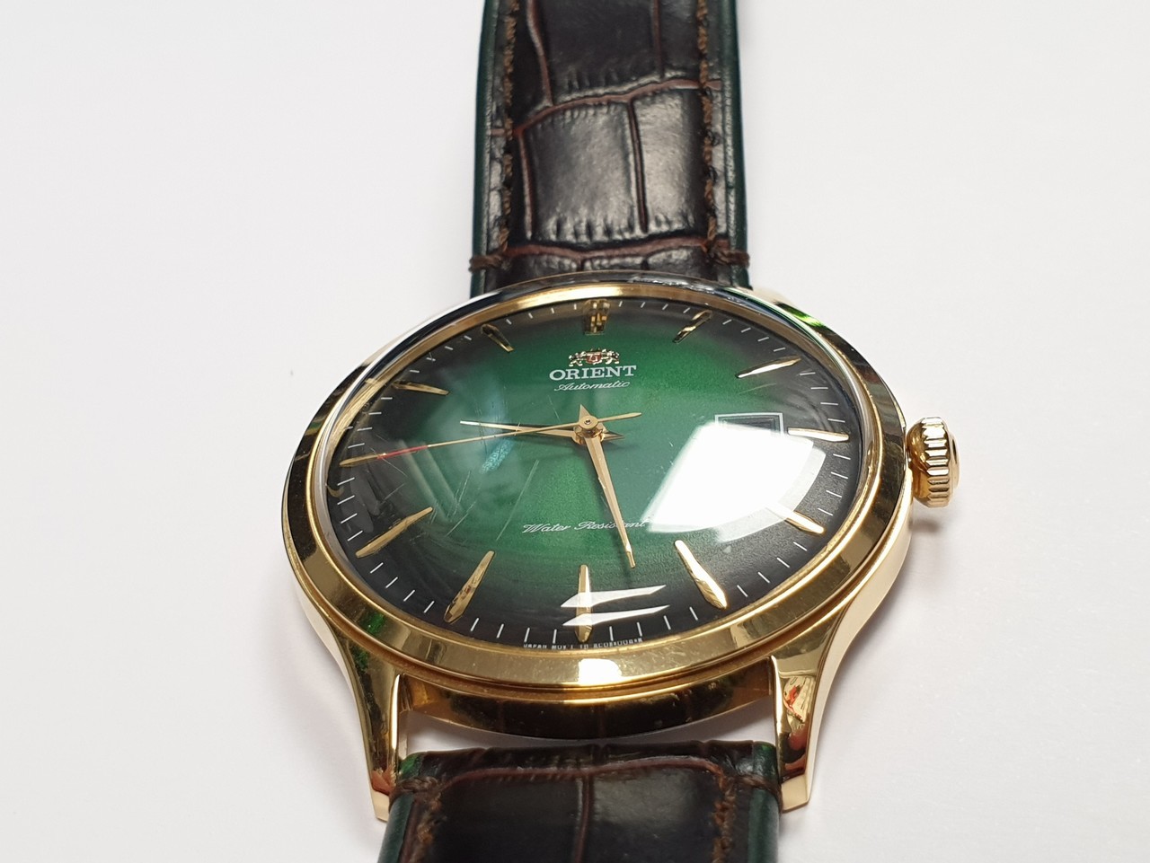 zegarek-orient-bambino-v4-zielony-klasyk-wodoszczelnosc-50m-wr50
