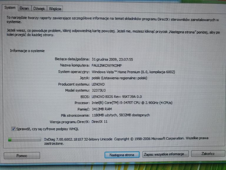 PC LENOVO M92P 4GB RAM/I5/250 GB HDD