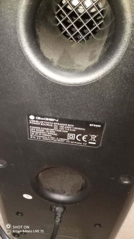 GŁOŚNIK GOGEN BPS686 / ZASILACZ