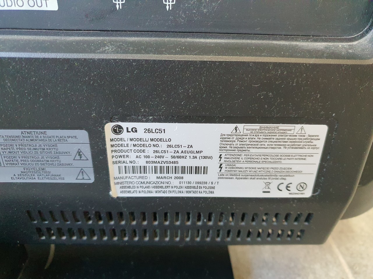 telewizor-tv-lg-26lc51-odbior-wroclaw-kod-producenta-26lc51