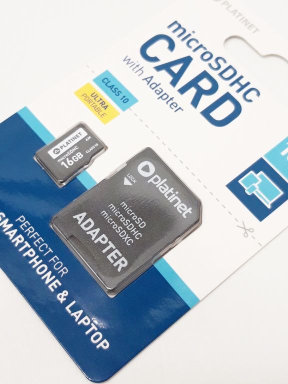 KARTA PAMIĘCI PLATINET 16 GB+ ADAPTER