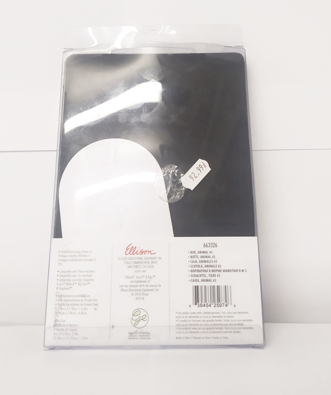 wykrojniki-sizzix-663326-stan-uzywany