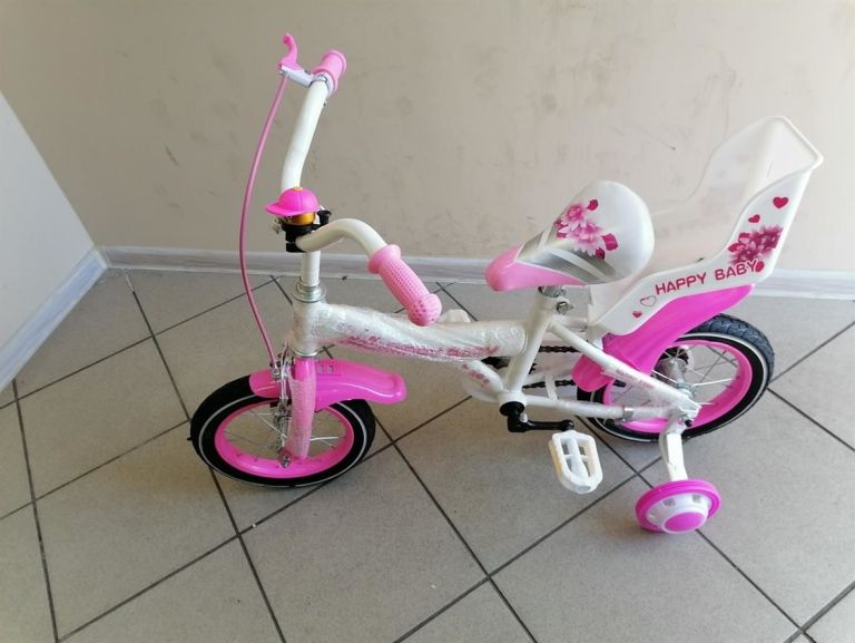 ROWER DZIECIĘCY HAPPY BABY 12 CALI RÓŻOWY