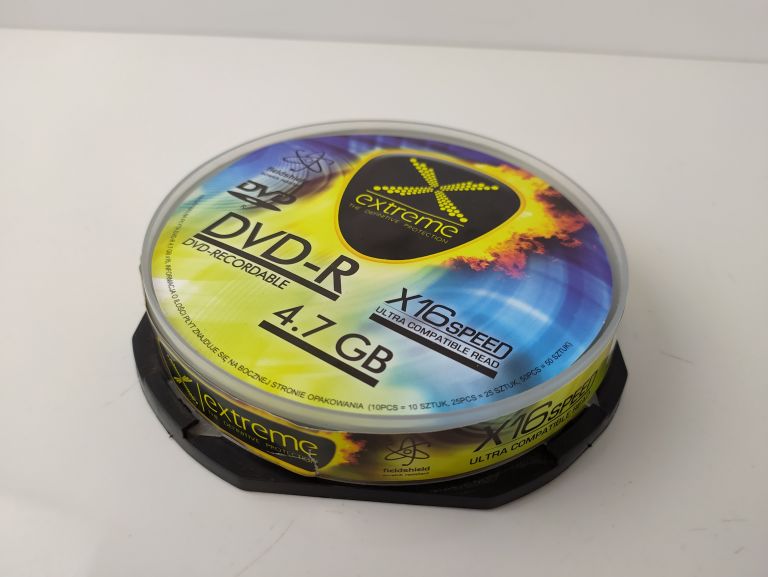 PŁYTY DVD-R EXTREME 1166, 4.7 GB, 16X, 10 SZT.