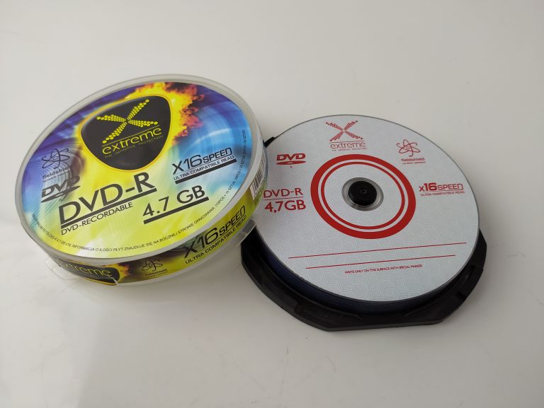 PŁYTY DVD-R EXTREME 1166, 4.7 GB, 16X, 10 SZT.