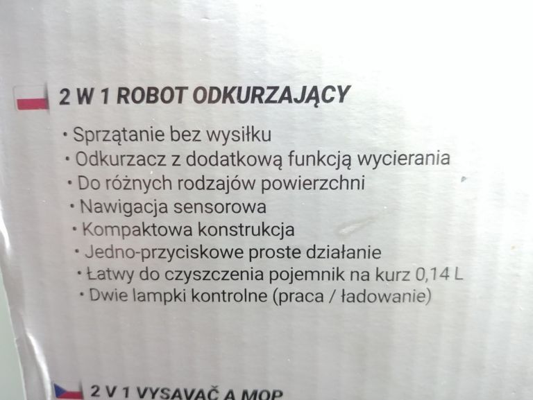 ODKURZACZ BEZPRZEWODOWY VROBO KALORIK USZKODZONY