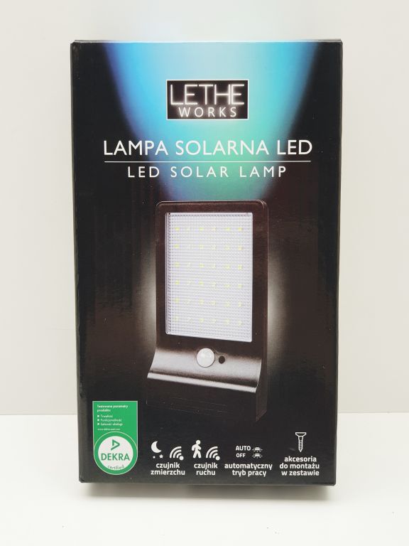 LETHE WORKS LAMPA SOLARNA LEC ŚCIENNA