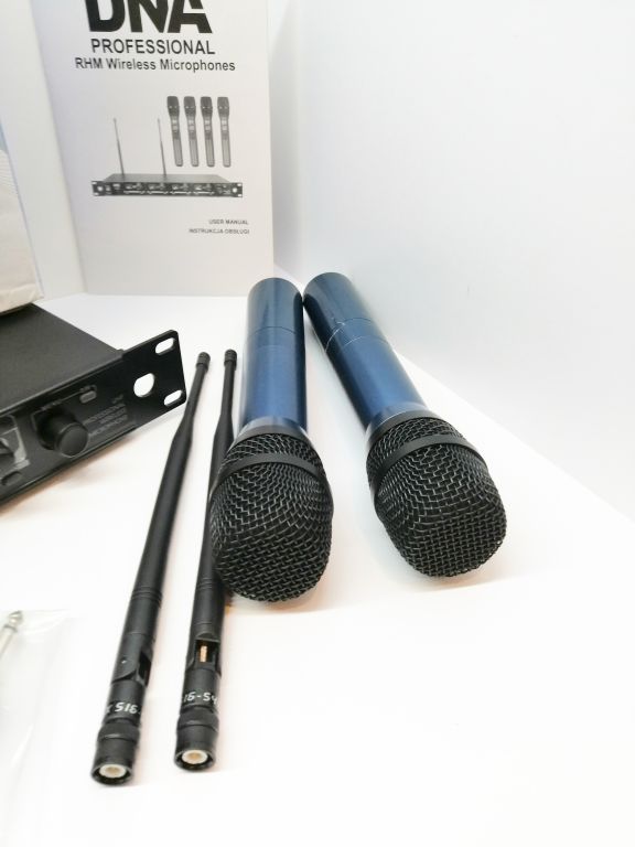 ZESTAW MIKROPHONE UHF DNA RHM-2 STAN IDEALNY