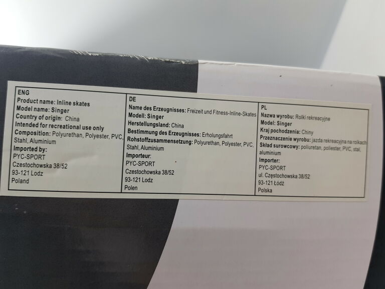 ROLKI ŁYŻWOROLKI WROTKI CROXER PW-126D ROZ.33-36