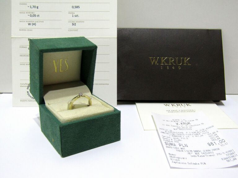 zloty-pierscionek-585-brylant-certyfikat-stan-11323-2