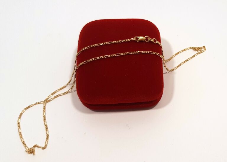 piekny-zloty-lancuszek-splot-figaro-585-238-g-stan-11323-2