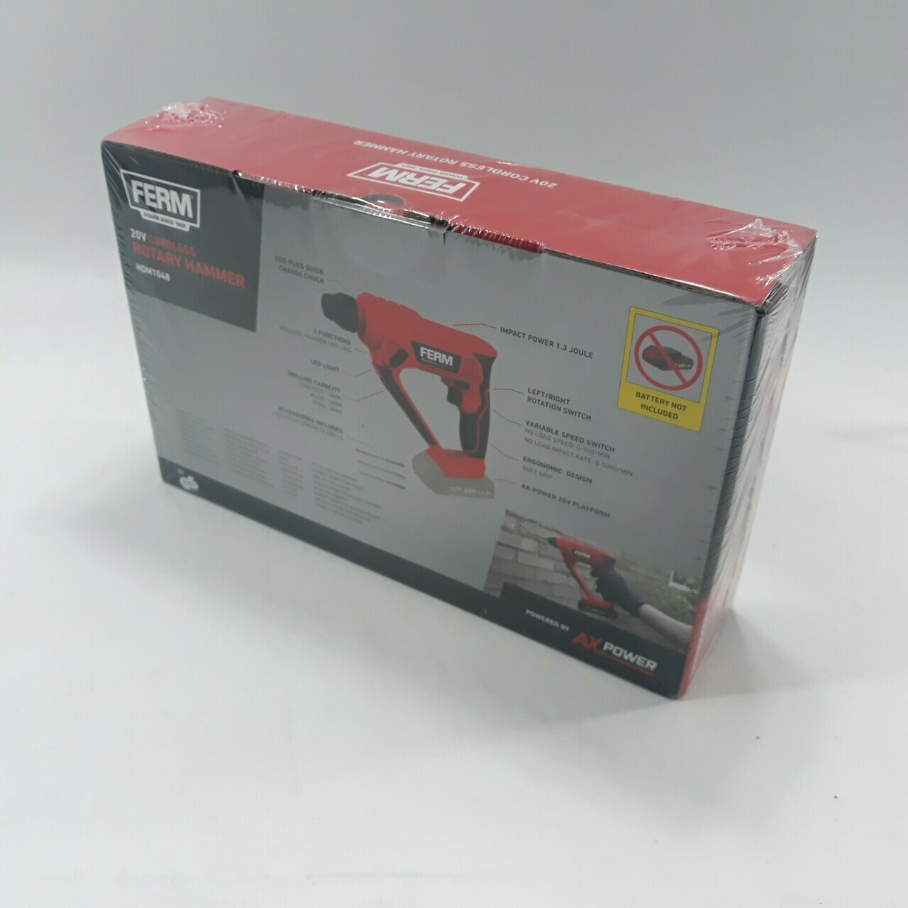 MŁOTOWIERTARKA AKUMULATOROWA FERM HDM1048 | Loombard.pl