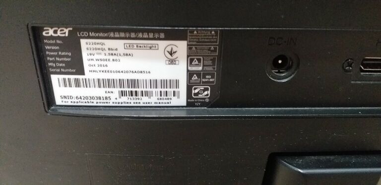 MONITOR ACER S220HQL LED