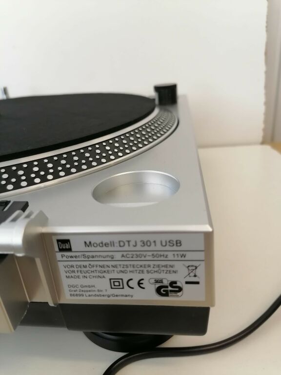 GRAMOFON DUAL PLATINE USB-DJ DTJ-301 PROFESJONALN