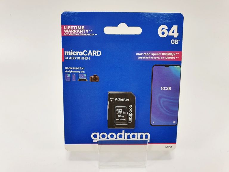 GOODRAM KARTA PAMIĘCI MICROCARD 64GB CLASS 10