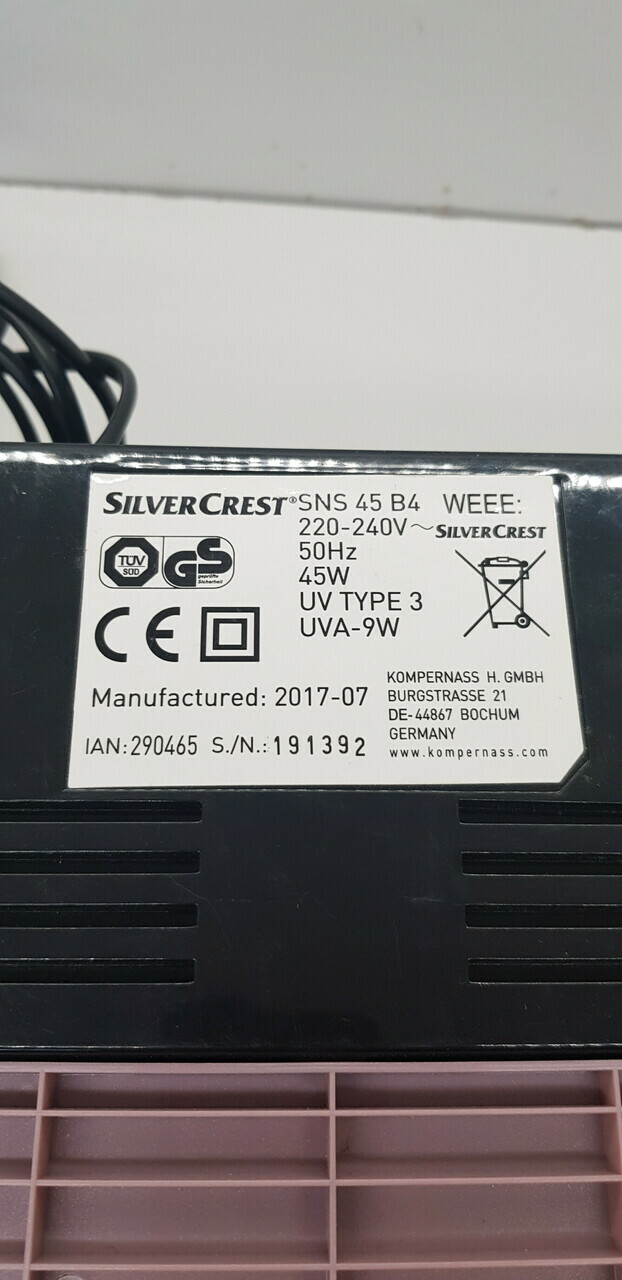 lampa-do-paznocki-silvercrest-sns-45-b4-stan-uzywany