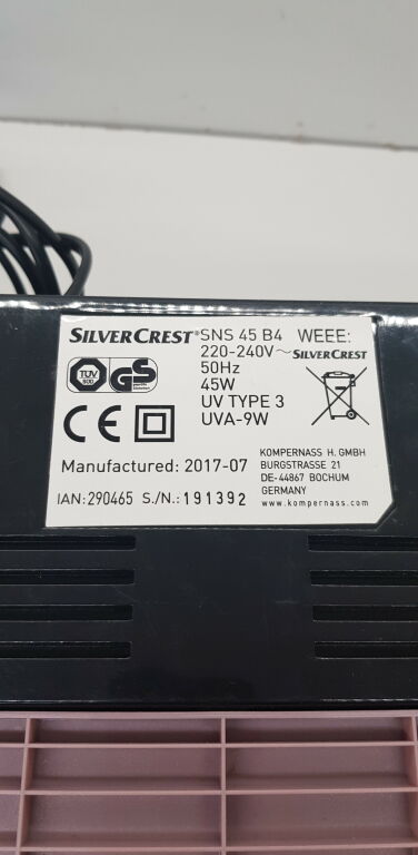 lampa-do-paznocki-silvercrest-sns-45-b4-stan-uzywany
