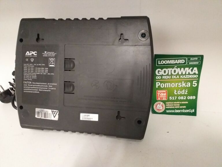 ZASILACZ UPS APC BACK-UPS ES 400 VA, 230 V
