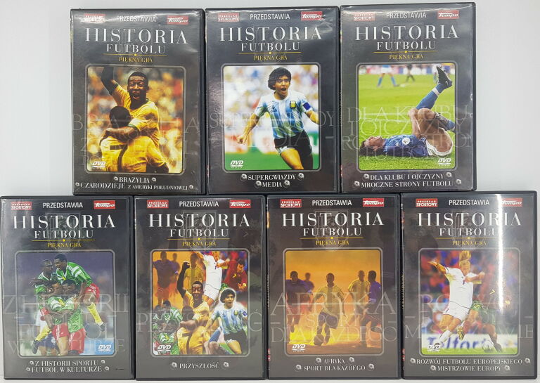 HISTORIA FUTBOLU PIĘKNA GRA KOMPLET 7 DVD