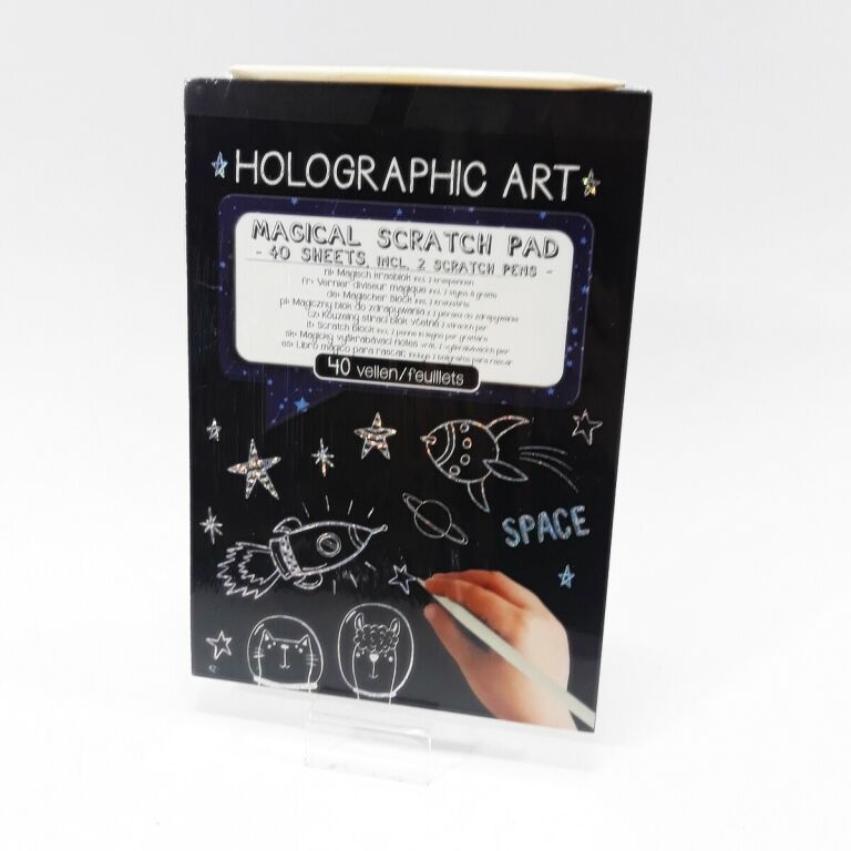 MAGICZNY ZESZYT ZDRAPKA WYDRAPYWANKA HOLOGRAPHIC
