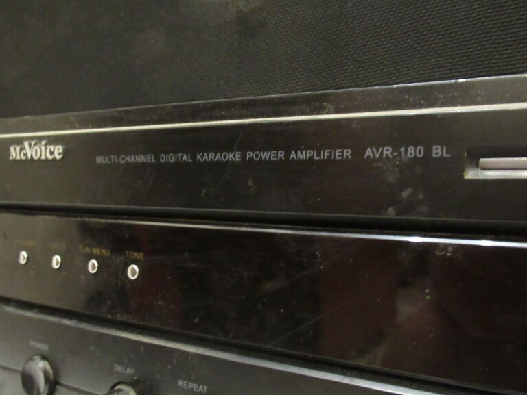 AMPLITUNER MC VOICE AVR-180 BL + GŁOŚNIK AEG Z500
