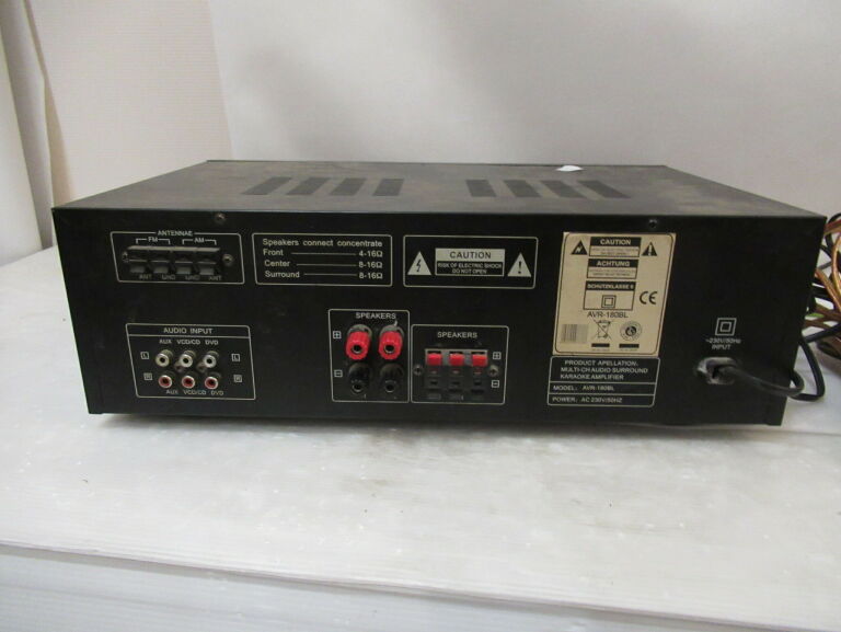 AMPLITUNER MC VOICE AVR-180 BL + GŁOŚNIK AEG Z500
