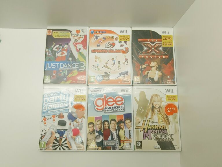 ZESTAW 6 GIER NINTENDO WII * WROCŁAW