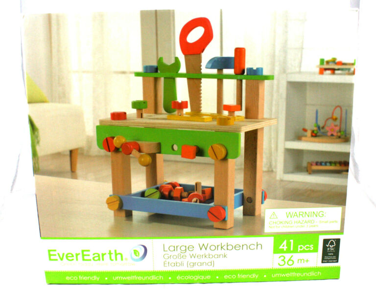 KLOCKI DREWNIANE EVEREARTH WARSZTAT