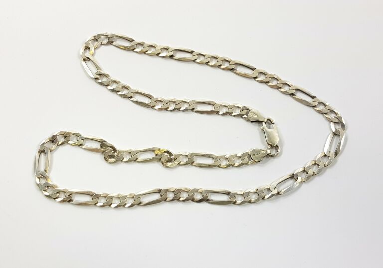 srebrny-lancuszek-meski-figaro-p925-1857-g-50cm-stan-uzywany