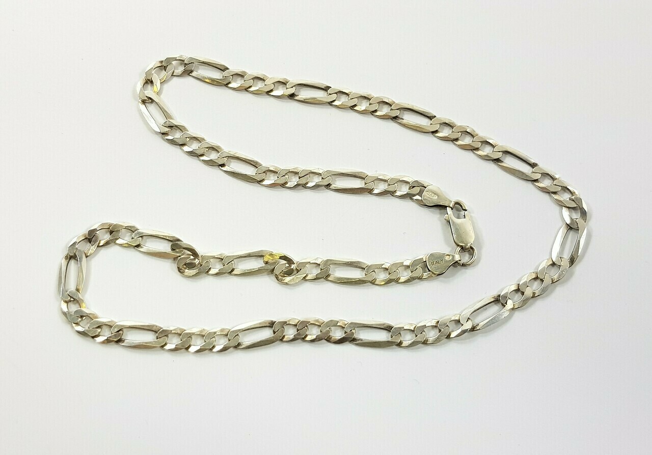 srebrny-lancuszek-meski-figaro-p925-1857-g-50cm-stan-uzywany