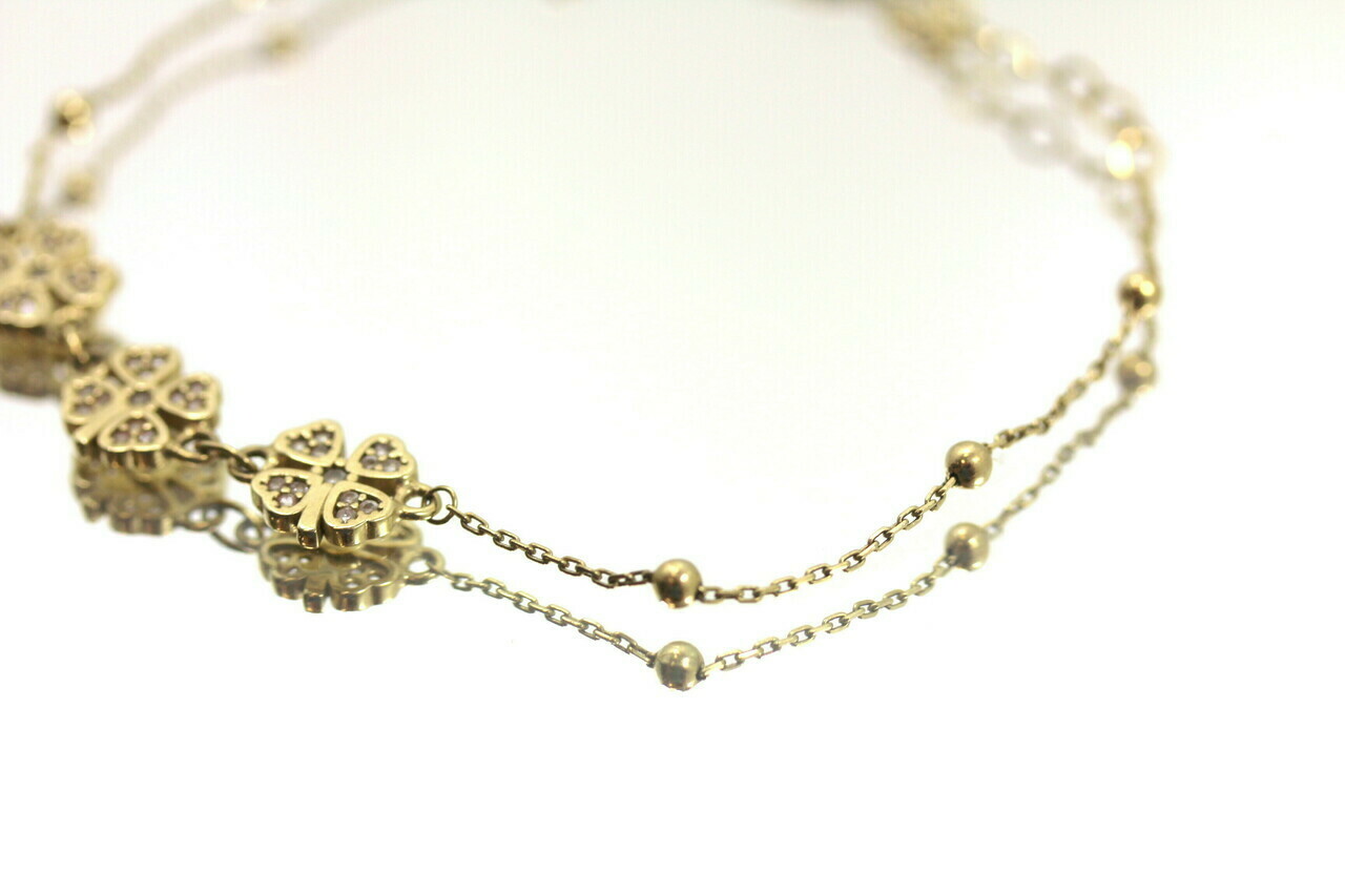 nowa-zlota-bransoletka-585-275g-19cm-koniczynki-motyw-129129-246990