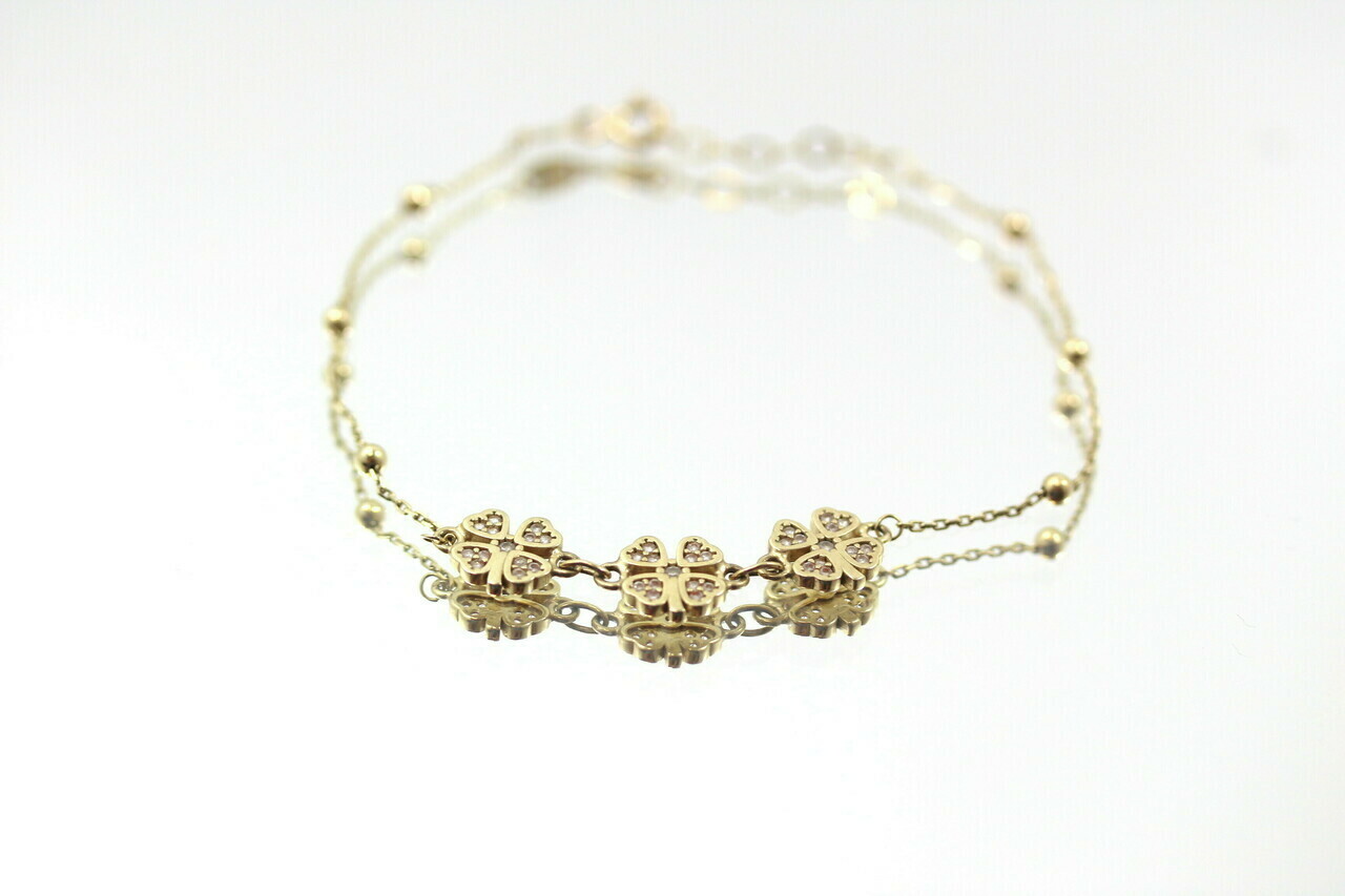 nowa-zlota-bransoletka-585-275g-19cm-koniczynki-dlugosc-calkowita-1900