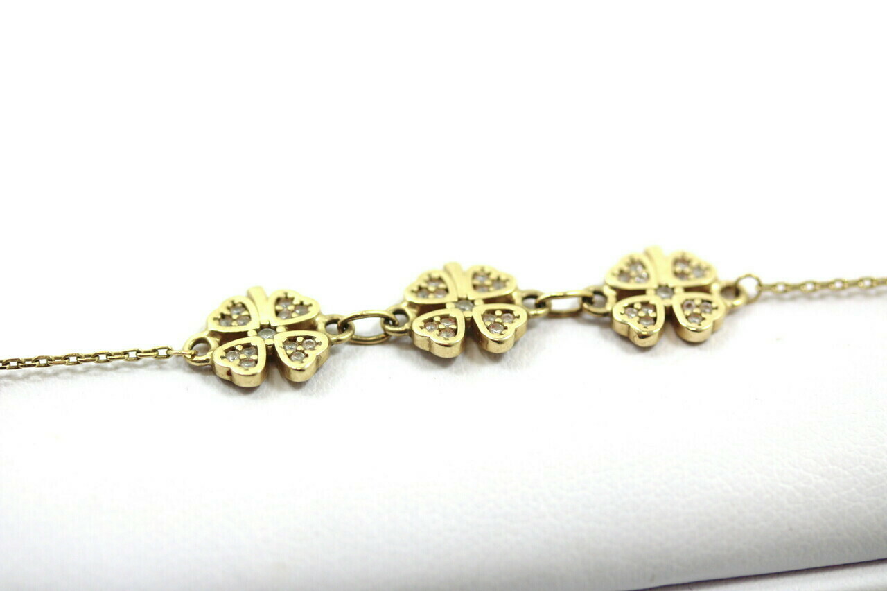 nowa-zlota-bransoletka-585-275g-19cm-koniczynki-ean-gtin-5901050622189