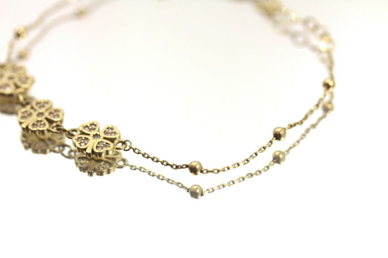 nowa-zlota-bransoletka-585-275g-19cm-koniczynki-motyw-129129-246990