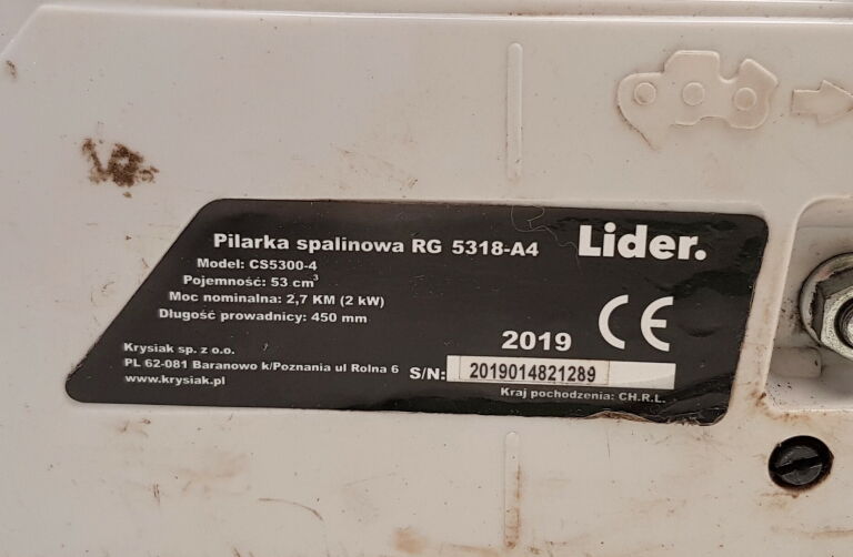 PIŁA SPALINOWA LIDER RG 5318-A4