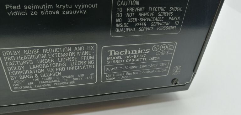 TECHNICS RS-BX747