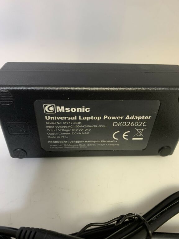 MSONIC UNIVERSAL LAPTOP POWER ADAPTER/ŁADOWARKA U