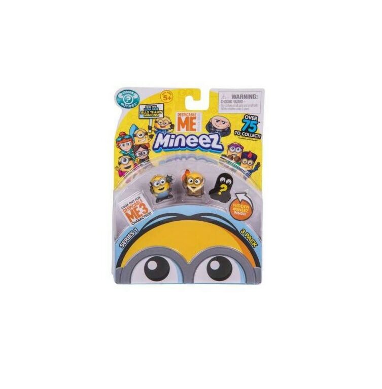 ZESTAW FIGUREK MINIONKI MINEEZ 3PACK 3 SERIA